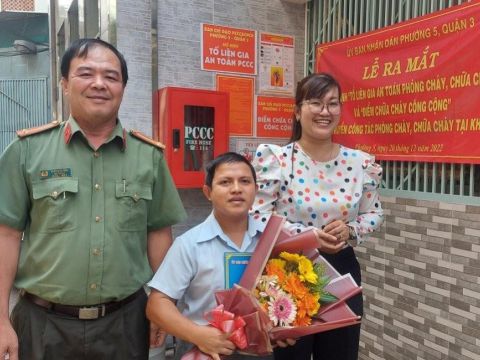 Phường 5 ra mắt mô hình “tổ liên gia an toàn PCCC” và ‘’’điểm chữa cháy công cộng