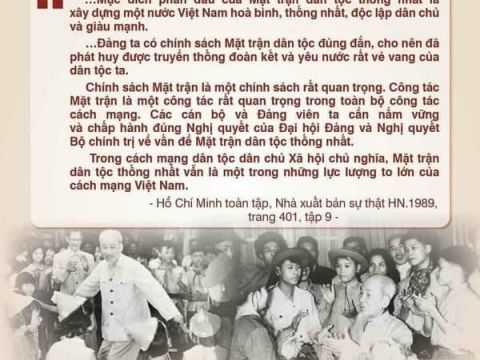 CHÚC MỪNG 92 NĂM NGÀY TRUYỀN THỐNG MẶT TRẬN TỔ QUỐC VIỆT NAM (18.11.1930-18.11.2022)