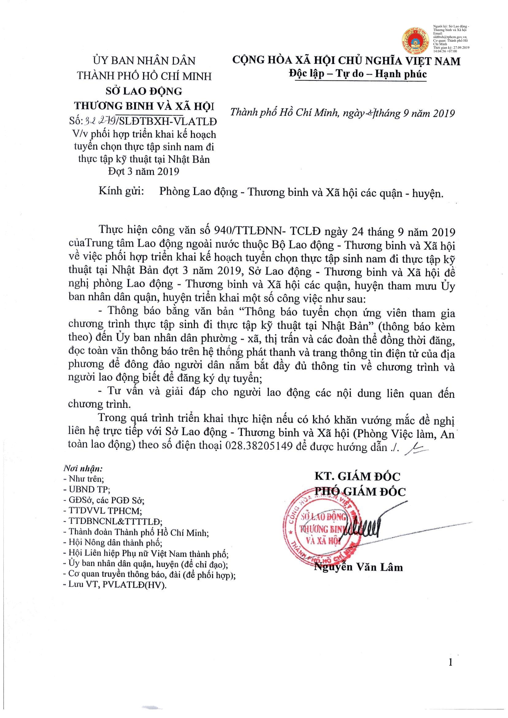 Thông báo 1